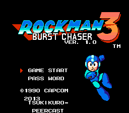 Rockman 3 - Burst Chaser Title Screen